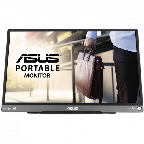 Монитор ASUS 15.6" MB16ACE IPS USB-Portable Monitor, 1920x1080, 5ms, 250cd/m2, 800:1, 178°/178°, USB Type-C, 60Hz, Pivot Auto-Rotate, Ultra-slim, SmartCase, C 90LM0381-B04170 90LM0381-B04170