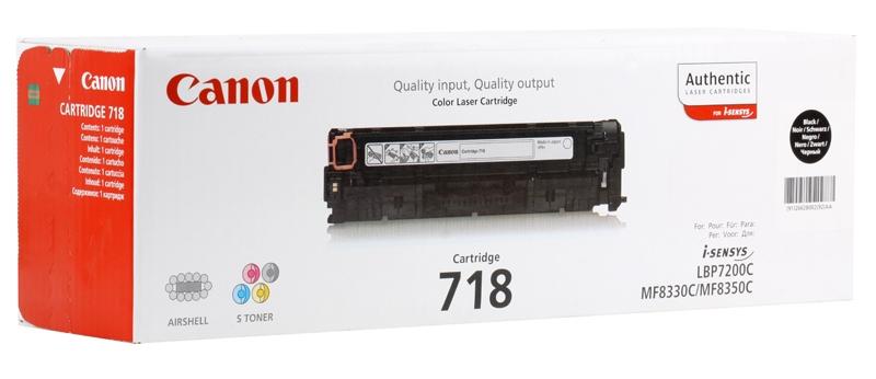 Картридж CANON 718 (SENSYS MF-8330/8350) Black 2662B002