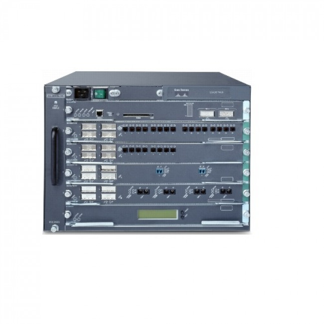 Сетевое оборудование Маршрутизатор Cisco 7606-S Chassis, PWR-2700-AC - 2, FAN-MOD-4HS= CISCO7606-S=, (Cisco)