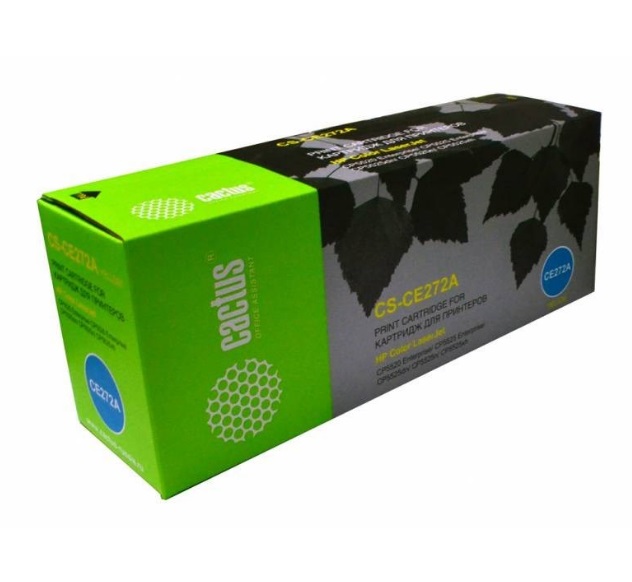 Картридж Cactus CS-CE272AV (HP 650A) желтый для HP Color LaserJet CP5520 Enterprise, CP5525 Enterprise, CP5525dn, CP5525n, CP5525xh, M750dn Enterprise D3L09A, M750n Enterprise D3L08A (15'000 стр.) CS-CE272AV CS-CE272AV