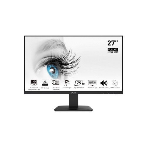 Монитор MSI 27" PRO MP273 IPS 1920x1080 flat 75Hz 5ms HDMI DisplayPort black 9S6-3PB4CH-021 9S6-3PB4CH-021