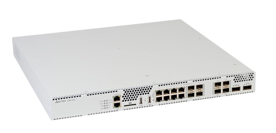 Межсетевой экран Eltex  A4, 4×10/100/1000BASE-T, 4×Combo 10/100/1000BASE-T/1000BASE-X, 4×10GBASE-R SFP+, 2×40GBASE-X QSFP 8 ГБ RAM, 1 ГБ NAND-Flash, 2 ESR-1511 FSTEC