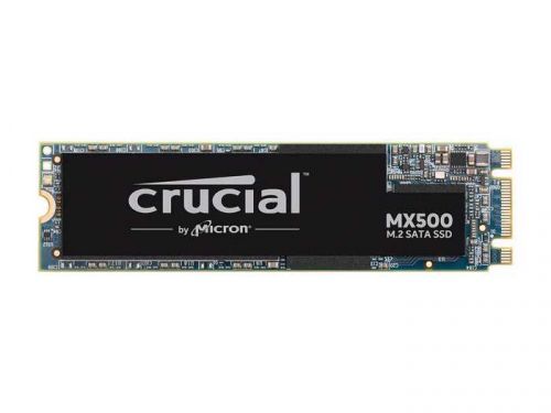Твердотельный накопитель Crucial M.2 2280 500GB MX500 Client SSD SATA 6Gb/s, 560/510, IOPS 95/90K, MTBF 1.8M, 3D TLC, 180TBW, RTL CT500MX500SSD4 CT500MX500SSD4