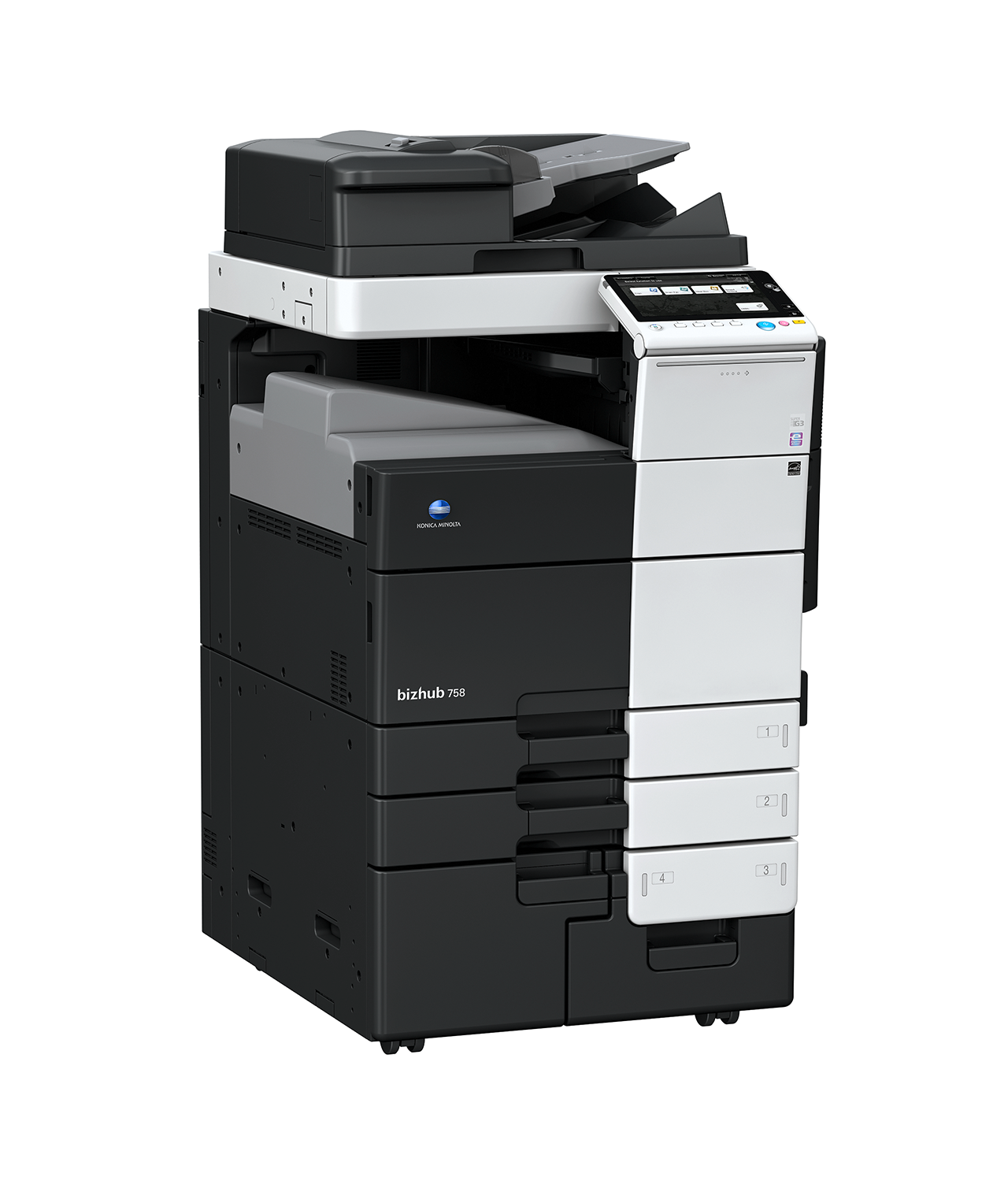 МФУ Konica Minolta bizhub C659 цветное, А3, 65 стр./мин, 200000стр./мес, автопод., дуплекс, Лоток 3500л., ж.диск 250ГБ A9K6021 A9K6021