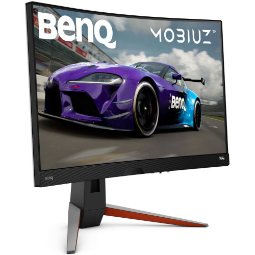 Монитор BenQ 27'' 16:9 2560х1440(WQHD) VA, Curved, Нет, 165 Гц, 300cd/m2, H178°/V178°, 3000:1, 20M:1, 16,7 миллионов цветов, 5ms, VGA, 2xHDMI, DP, Height adj, Swivel, Speakers, Черный, Коричневый EX2710R EX2710R