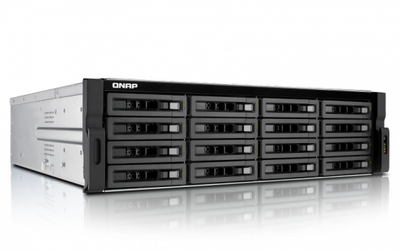 Сетевой RAID-накопитель QNAP 16 отсеков для HDD, ECC-память, стоечное исполнение, два блока питания. Intel Xeon E3-1225 3,1 ГГц. TS-EC1679U-RP TS-EC1679U-RP