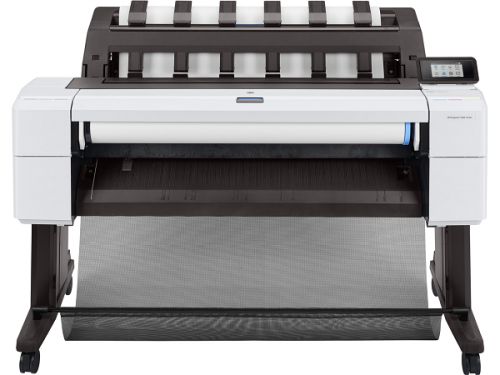 Плоттер HP DesignJet T1600 PS Printer (36",2400x1200dpi, 3 A1 ppm, 128Gb(virtual), 500Gb Enc. HDD, GigEth, stand, media bin, output tray 100, sheetfeed, rollfeed,autocutter, 6 cartr.,warr 2y, repl. L2Y22B) 3EK11A 3EK11A