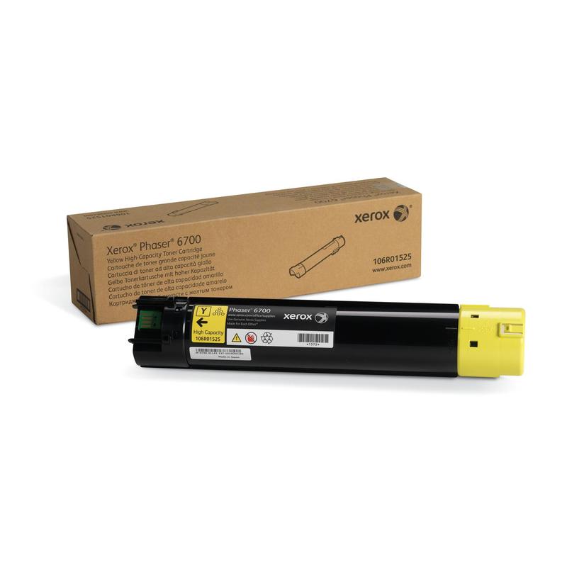 Тонер-картридж Xerox для Phaser 6700 Yellow 12000стр. (106R01525) 106R01525