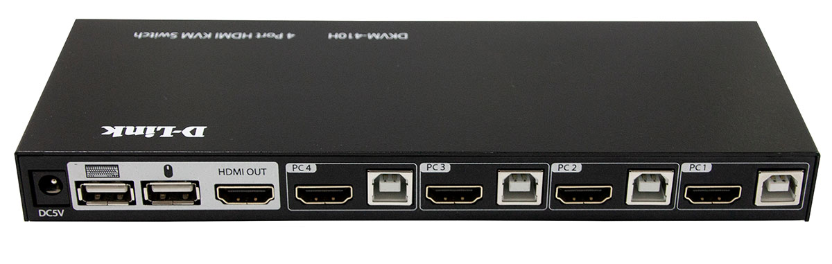 Переключатель D-Link  4-портовый KVM-переключатель с портами HDMI и USB DKVM-410H/A2A DKVM-410H/A2A