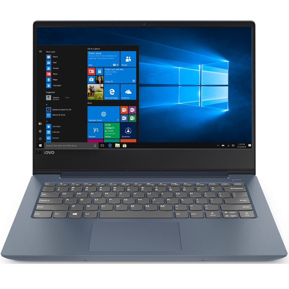 Ноутбук Lenovo IdeaPad 530S-14IKB Core i5 8250U, 8Gb, SSD256Gb, Intel HD Graphics 620, 14", IPS, FHD (1920x1080), Free DOS, dk.blue, WiFi, BT, Cam 81EU00MLRU 81EU00MLRU