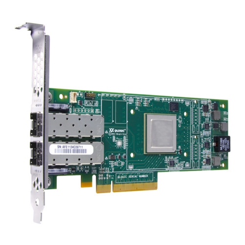 Контроллер Dell EMC QLogic QLE2662 Dual Port, 16Gb Fibre Channel PCIe HBA Card Low Profile With Tranceivers 406-BBBH 406-BBBH