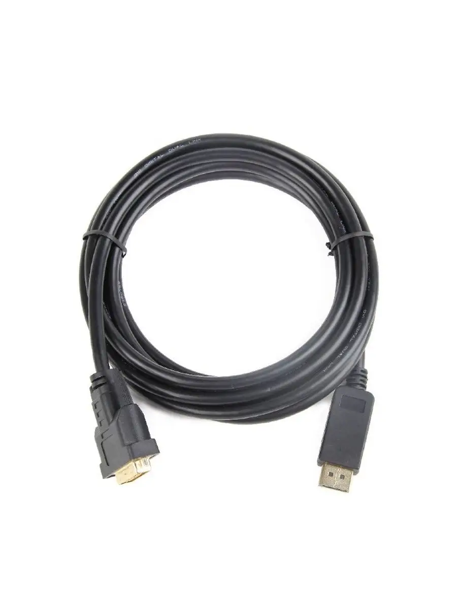 Кабель Gembird DisplayPort-DVI 3м экранированный черный CC-DPM-DVIM-3 CC-DPM-DVIM-3M #4