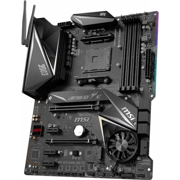 Материнская плата MSI , Socket AM4, AMD® X570, 4xDDR4-2666, 2xPCI-Ex16x, 3xPCI-Ex1x, HDMI, 6xSATA3(RAID 0/1/10), 3xM.2, 8 Ch Audio, GLan, WiFI 802.11, (2+4)xUSB2.0, (5+4)xUSB3.2, (1+1)xUSB3.2 Type-C™, 1xPS/2, ATX, RTL MPG X570 GAMING EDGE WI-FI MPG X570 GAMING EDGE WI-FI