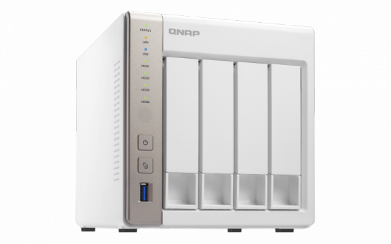 Сетевой RAID-накопитель QNAP 4 отсека для HDD, HDMI-порт. Intel Celeron J1800 2,41 ГГц, 4ГБ. TS-451-4G TS-451-4G