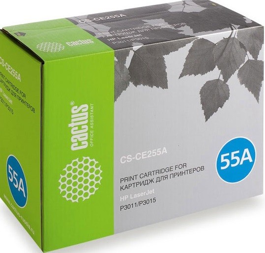Картридж Cactus CS-CE255A для hp LJ P3011/P3015 CS-CE255A