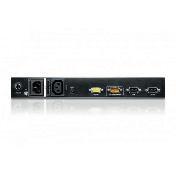 KVM переключатель ATEN Удлинитель, KVM+RS232+PDU USB/PS2, управление по IP, Rackmount/Desktop, 10/100 Base-T, с KVM-шнуром USB 1.2м., TCP/IP, (Virtual Media;WIN98SE/ME/2000/  KN1000A-AX-G KN1000A-AX-G