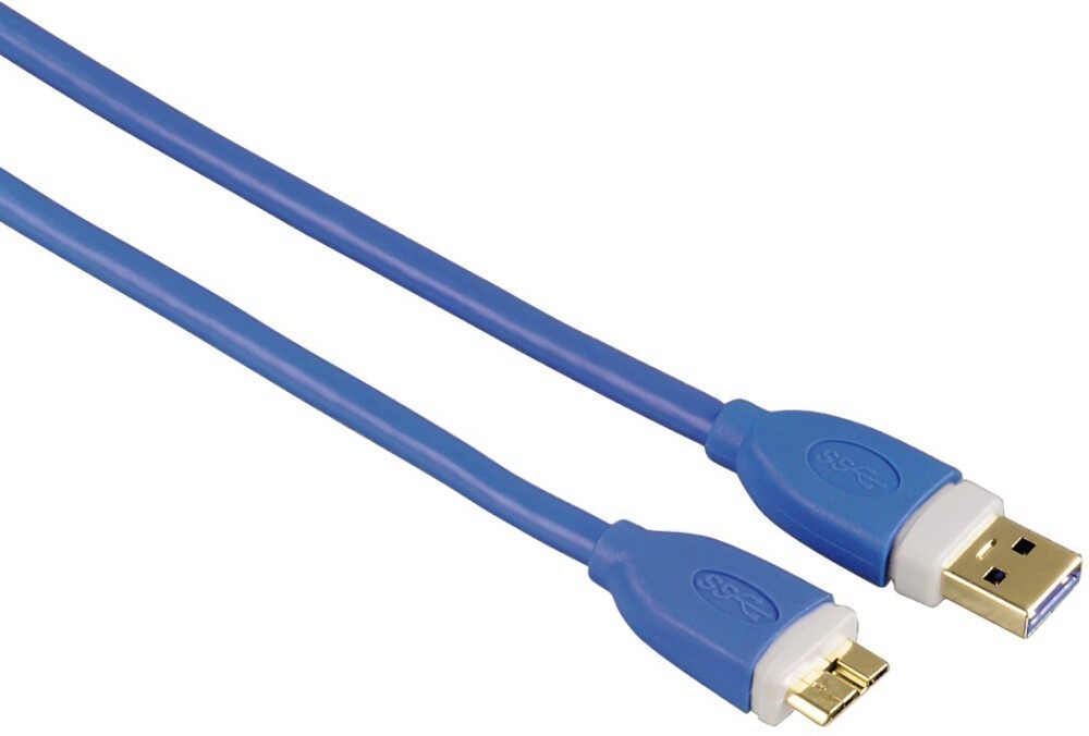 Кабель Hama 1.8м USB 3.0 AM/micro B синий 00039682 00039682