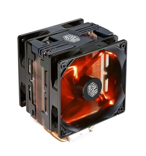 Вентилятор для процессора Cooler Master Hyper 212 Turbo Black LED, 600 - 1600 RPM, 150W, Full Socket Support RR-212TK-16PR-R1 RR-212TK-16PR-R1