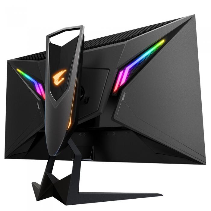 Монитор Gigabyte 27" Aorus Gaming monitor (IPS, 2560x1440, HDMI+HDMI+DP, 1ms, 178°/178°, 350 cd/m, 12M:1, 1000:1, 2xUSB3.0), RTL FI27Q-EK FI27Q-EK