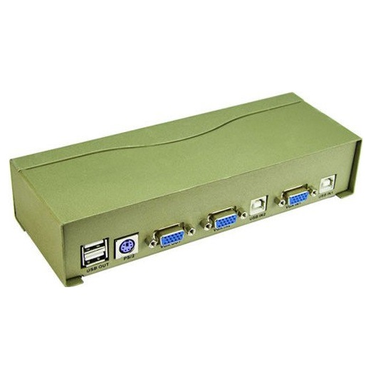KVM переключатель ATEN VCOM < VDS8004> 2-port USB KVM Switch (клавиатура USBилиPS / 2+мышь VDS8004 VDS8004
