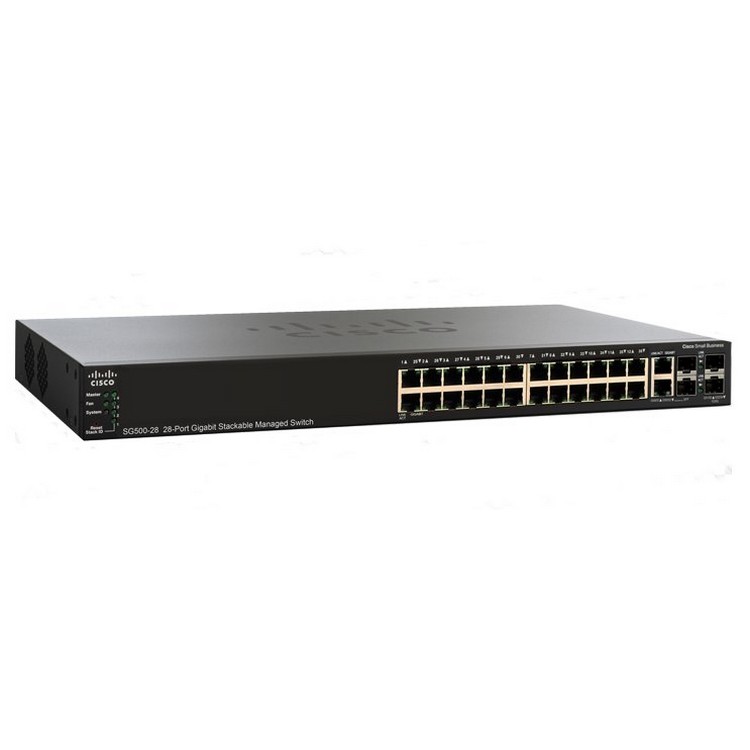 Коммутатор Cisco SG350-28MP 28-port Gigabit POE Managed Switch SG350-28MP-K9-EU SG350-28MP-K9-EU