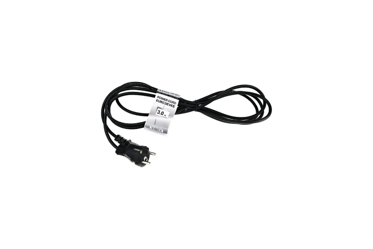 Кабель питания Telecom компьютер - розетка 220V <3.0м> (Европейский стандарт) TP021-C13/SHM-3.0-BK TP021-C13/SHM-3.0-BK