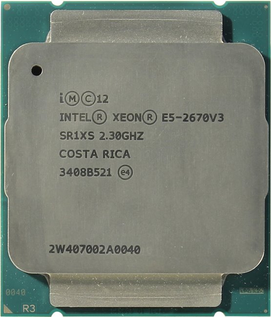 Процессор Lenovo Intel Xeon E5-2670 v3 12C 2.3GHz 30MB Cache 2133MHz 120W 00JX054 00JX054