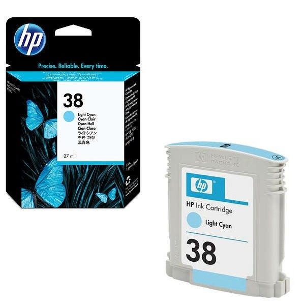 Картридж струйный HP №38 светло-голубой для HP PS Pro B9180 C9418A C9418A