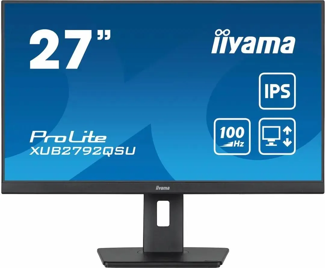 Монитор iiYama  27" IPS 2560x1440 100hz 0.4ms HDMI DisplayPort USB M/M HAS Pivot XUB2792QSU-B6 XUB2792QSU-B6