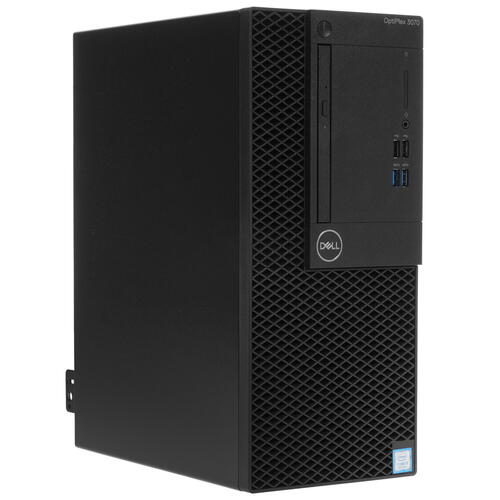 Персональный компьютер Dell Optiplex 3070 MT Core i3-9100 (3,6GHz) 8GB (1x8GB) DDR4 1TB (7200 rpm) Intel UHD 630 TPM,VGA,W10 Pro 1y NBD  3070-5505 3070-5505