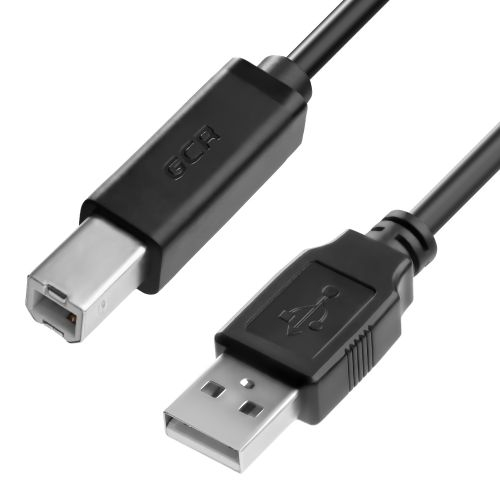 Кабель Greenconnect 1.5m USB 2.0, AM/BM угловой, черный, 28/28 AWG, экран, армированный, морозостойкий GCR-UPC3M2-BB2S-1.5m GCR-UPC3M2-BB2S-1.5m