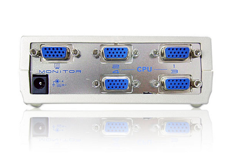 KVM переключатель ATEN VGA/SVGA, 4> 1 монитор, без шнуров, (DDC2B(10м.)) VS491-A7-G VS491-A7-G