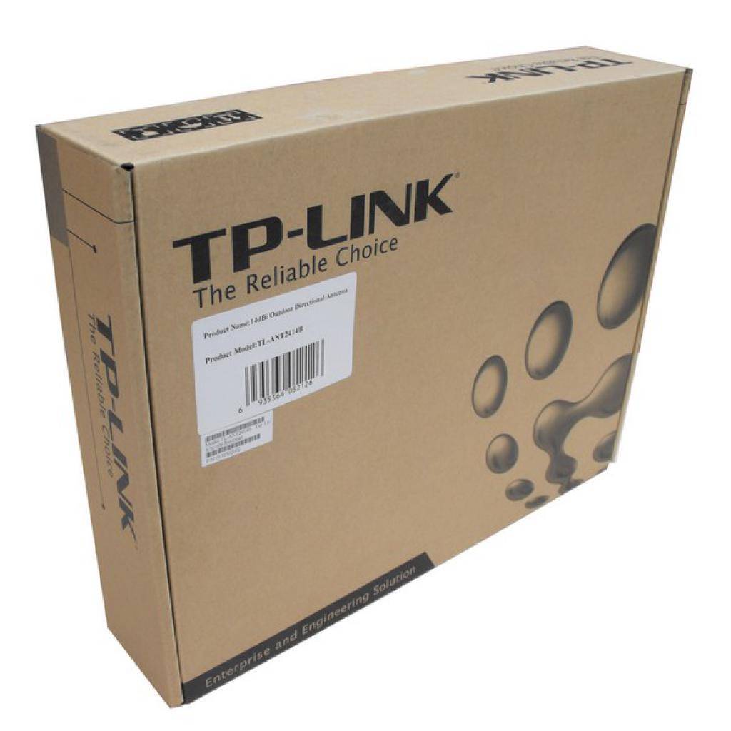 Антенна TP-Link 2,4ГГц внешняя направленная 14 дБи панельная, кабель длиной 1 м, разъём типа N TL-ANT2414B TL-ANT2414B
