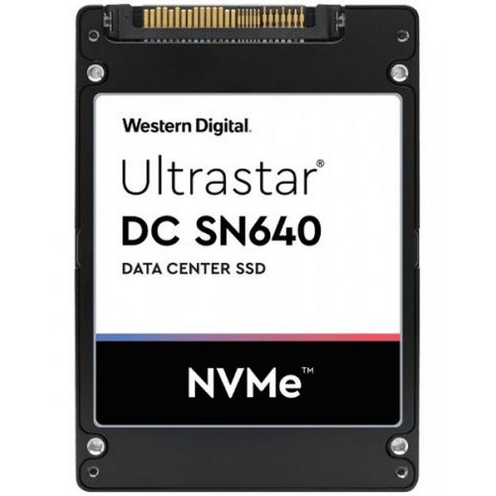 Твердотельный накопитель WD 2.5" U.2 960GB WD Ultrastar DC SN640 Enterprise SSD PCIe Gen3x4 with NVMe, 3000/1100, IOPS 413/44K, WUS4BB096D7P3E1 WUS4BB096D7P3E1