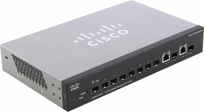 Коммутатор Cisco SG300-10SFP-K9-EU SG300-10 10-port Gigabit Managed SFP Switch 8 SFP + 2 Comb (SG300 SG300-10SFPK9-EU
