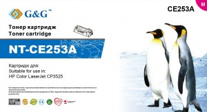 Тонер-картридж G&G пурпурный для HP LaserJet CP3525 (8000стр) NT-CE253A NT-CE253A