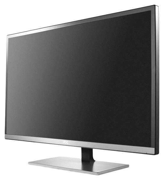 Монитор AOC 31,5" 3840x2160 MVA LED 16:9 4ms VGA DVI HDMI MHL DP 80M:1 178/178 350cd Tilt Black/Silver U3277FWQ U3277FWQ