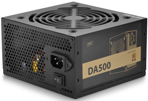 Блок питания DEEPCOOL Deepcool Aurora  (ATX 2.31, 500W, PWM 120mm fan, Active PFC, 5*SATA, 80+ BRONZE) RET DA500 DA500