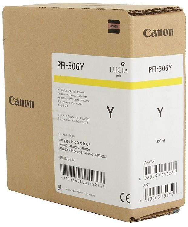 Картридж PFI-306Y yellow (желтый) для imagePROGRAF 8400/9400S/9400/8300S PFI-306Y