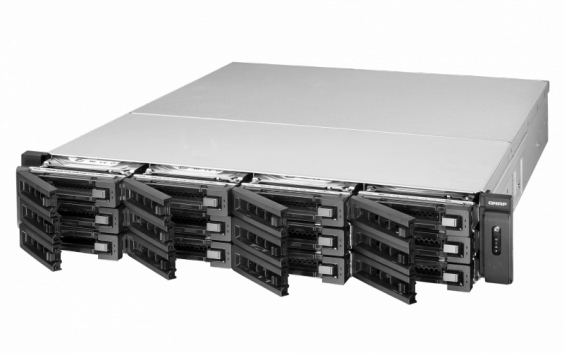 Сетевой RAID-накопитель QNAP 12 отсеков для HDD SAS/SATA, ECC-память, 19", два блока питания, Xeon E3-1245 v2 3,4 ГГц, 8ГБ TS-EC1279U-SAS-RP TS-EC1279U-SAS-RP