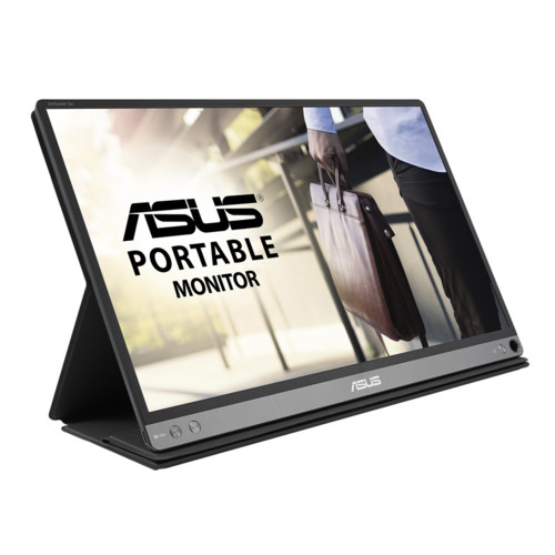 Монитор ASUS 15.6" IPS USB-Portable Monitor, 1920x1080, 5ms, 250cd/m2, 700:1, 178°/178°, USB Type-C, Micro-HDMI, Pivot, колонки, SmartCase, Compatible Thunderbolt 3, Black, 90LM04T0-B01170 MB16AHP MB16AHP #3