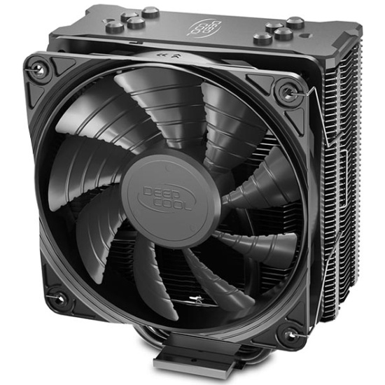 Кулер для процессора DEEPCOOL GAMMAXX GTE V2 BLACK LGA1366/115X/AM4/AM3/+/AM2/+/FM2/+/FM1 (12шт/кор, TDP 180Вт, PWM, Black Fan 120mm, 4 тепл. трубки прямого контакта) RET GAMMAXX GTE V2 BLACK GAMMAXX GTE V2 BLACK