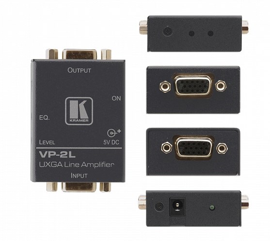Усилитель-распределитель Kramer Electronics VP-2L Compact Size видео VGA; регулировка уровня и АЧХ 90-70511090 90-70511090