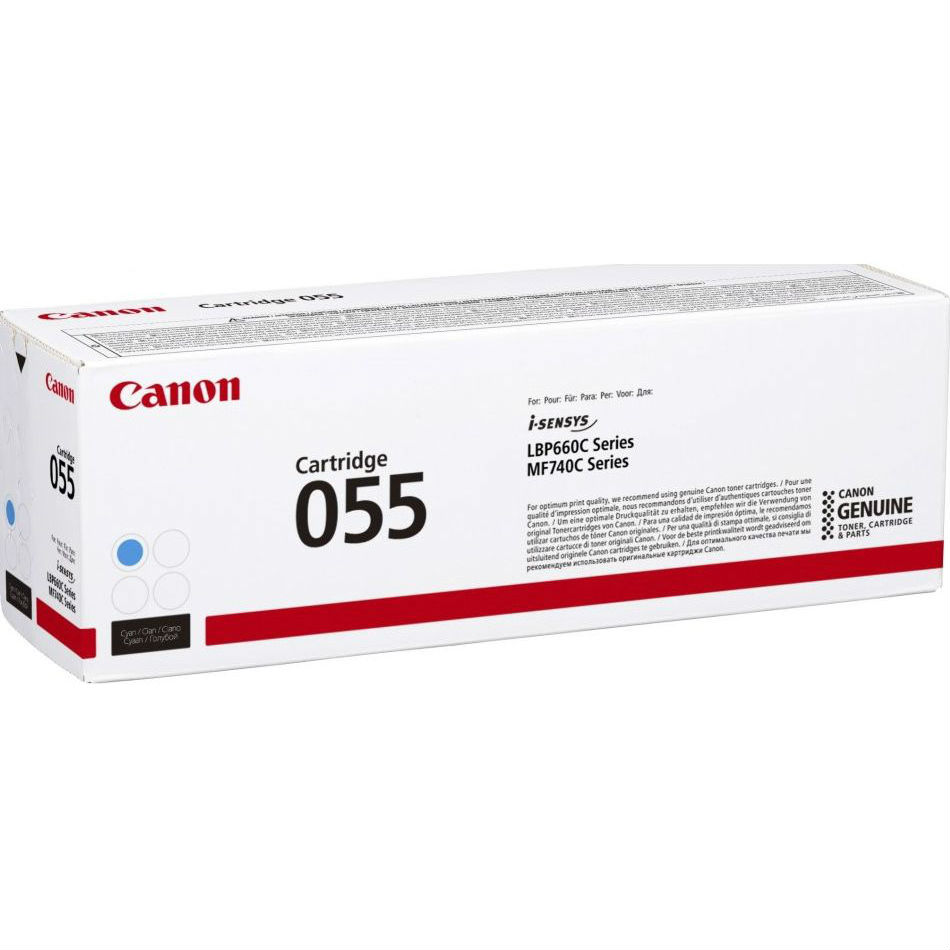 Тонер-картридж Canon голубой CRG 055 C (2100 стр.) для LBP66x/MF74x 3015C002 3015C002