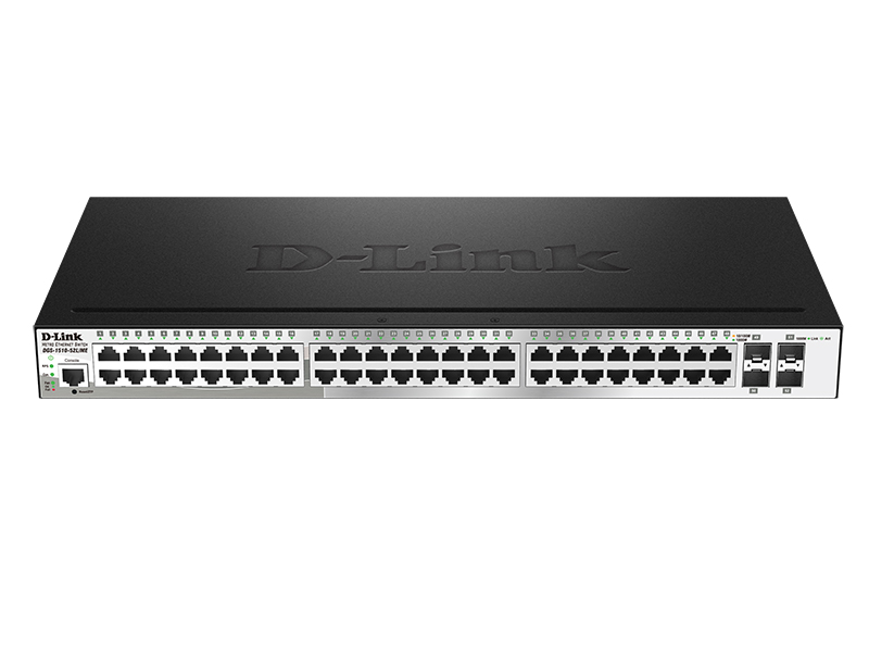 Коммутатор D-Link  Управляемый 2 уровня с 48 портами 10/100Base-TX, 2 портами 100/1000Base-X SFP и 2 комбо-портами 100/1000Base-T/SFP DGS-1510-52L/ME/A1A DGS-1510-52L/ME/A1A