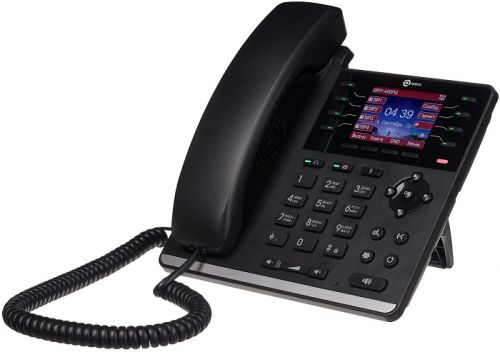 VoIP телефон Qtech  2 SIP линии, 25 клавиш, включая 5 программируемых, цветной графический дисплей с подсветкой 320*240, 2 порта Ethernet RJ-45 LAN/PC, разъем для гарнитуры RJ-9, поддержка PoE. (без блока питания в компл QVP-400P QVP-400P