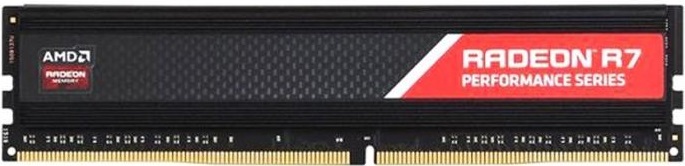 Модуль памяти AMD 16GB Radeon™ DDR4 2133 DIMM R7 Performance Series Black Gaming Memory Non-ECC, CL15, 1.2V, Heat Shield, RTL R7S416G2133U2S R7S416G2133U2S