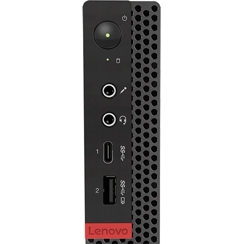 Персональный компьютер Lenovo ThinkCentre Tiny M720q slim i3 8100T (3.1)/8Gb/SSD256Gb/UHDG 630/Windows 10 Professional 64/GbitEth/WiFi/BT/65W/ клавиатура/мышь/черный  10T7004QRU 10T7004QRU