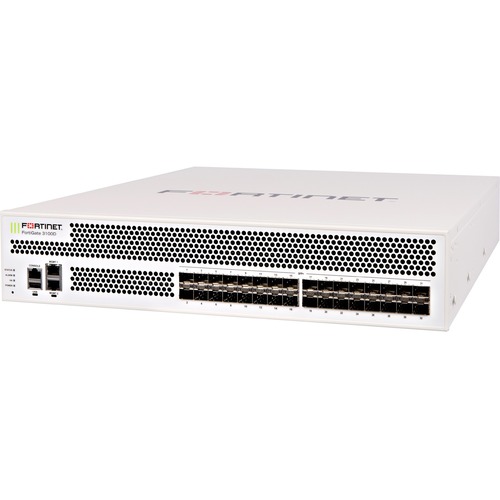 Межсетевой экран Fortinet FortiGate-3100D-DC 32 SFP+ 10-Gig ports (2 SFP+ SR-type transceivers included)1x480GB SSD internal storage, and dual DC power supplies FG-3100D-DC FG-3100D-DC