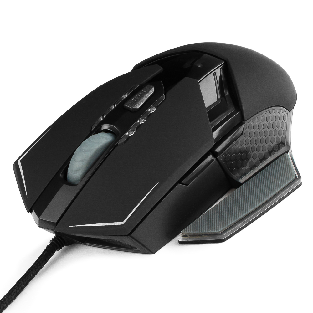 Мышь Гарнизон игровая , "Альтаир 2", код "Survarium", USB, чип Х3, черн., софт тач, 2400 DPI, 5кн.+колесо-кнопка GM-750G GM-750G